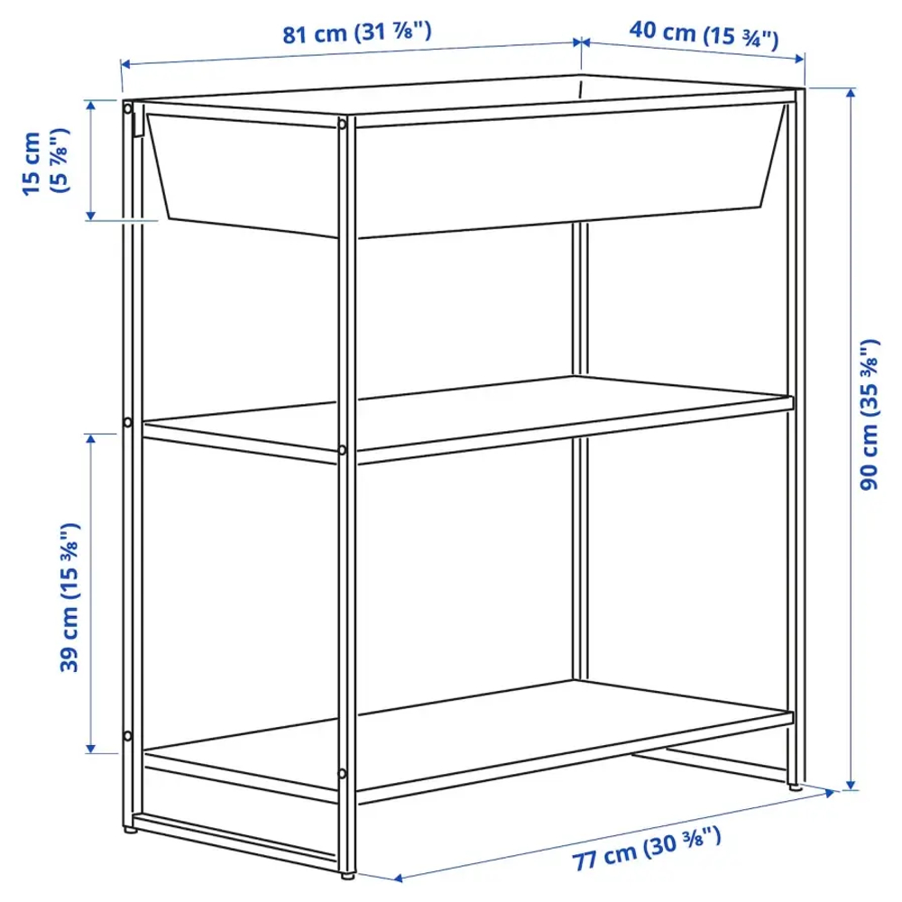 Шкаф - JOSTEIN  IKEA/ ЙОСТЕЙН  ИКЕА, 90х81 см , белый