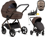 Детская коляска Tutis Uno 6 Plus Essential collection 4 в 1 с автокреслом Beno Beige и базой 1602147 Tiramissu с сумкой