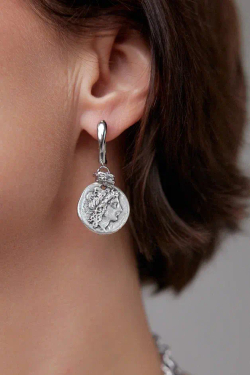 Coins Silver  Серьги mix арт.1390