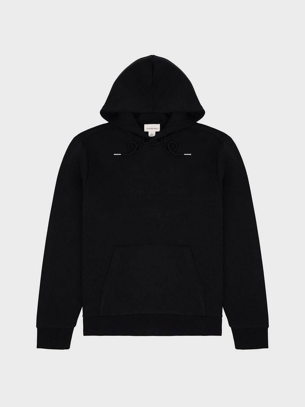 Худи Calvin Klein Jeans Embroidered Monogram Logo Fleece Classic Black Beauty