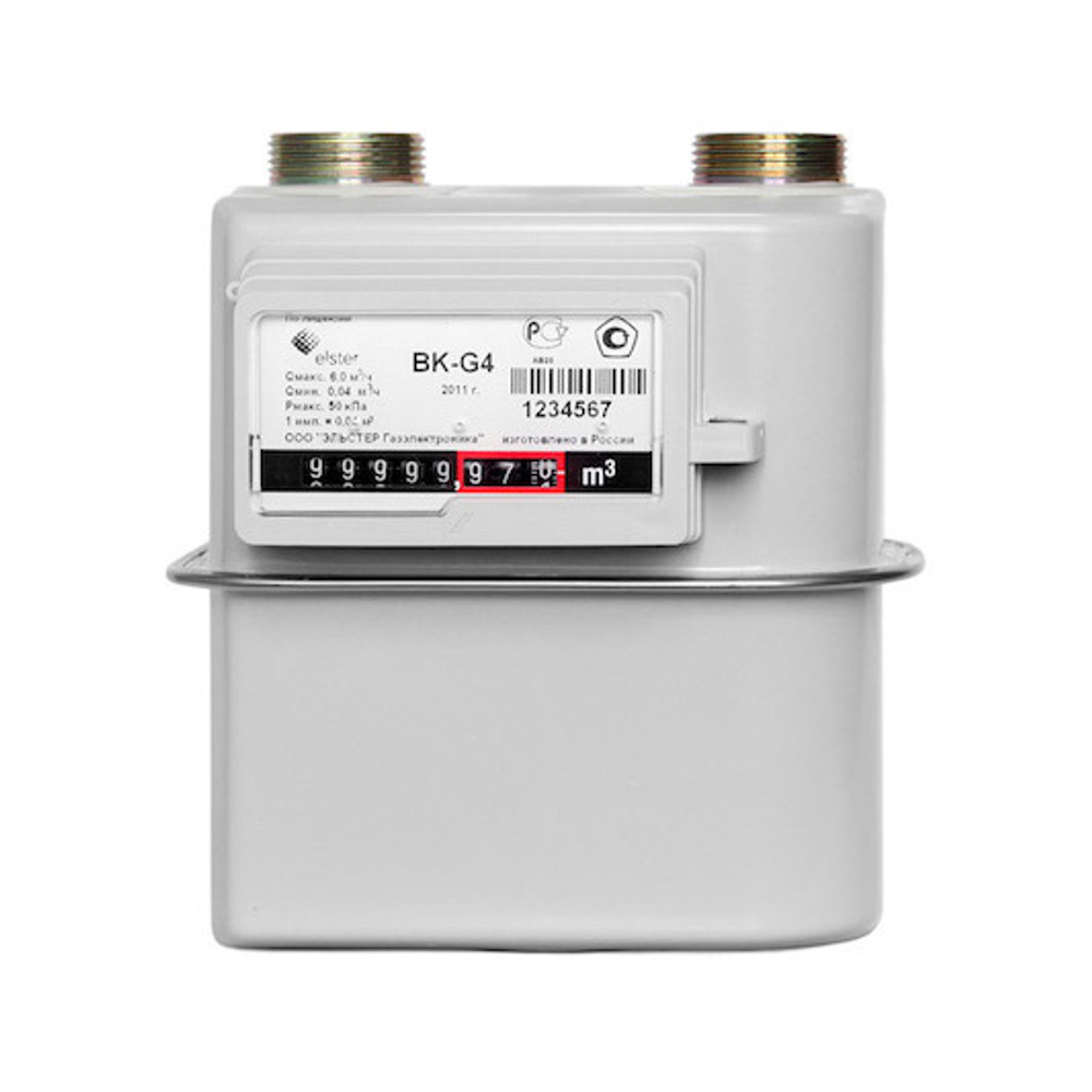 Счетчик газа BK-G4T лев