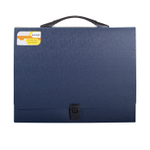 Папка-портфель на застежке Alingar, А4 360х265х40 мм, пластиковая, 800 мкм, ассорти, "Metallic"