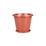 Горшок цветочный Эконом 3л (с поддоном) коричневый