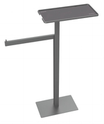 Boheme Стойка напольная с полкой и полотенцедержателем GUN METAL