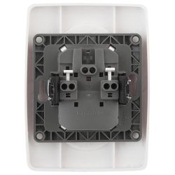 12-2107-01 ЭРА Розетка 2X2P, 16A-250В, IP20, Эра12, белый