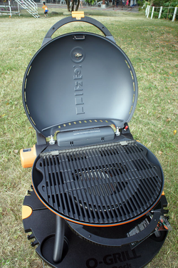 Газовый гриль O-GRILL 500M bicolor black-gold + адаптер А