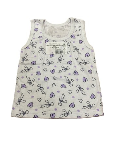 Майка на девочку из набивной кулирки на рост 104 см