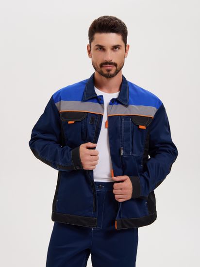 Костюм "Модуль" брюки (синий/черный/василек)