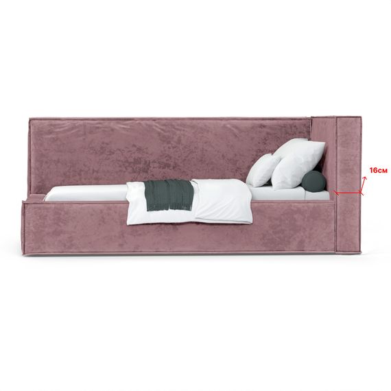 Кровать Bever ПРАВАЯ 140 с подъемным механизмом - Nebby 220