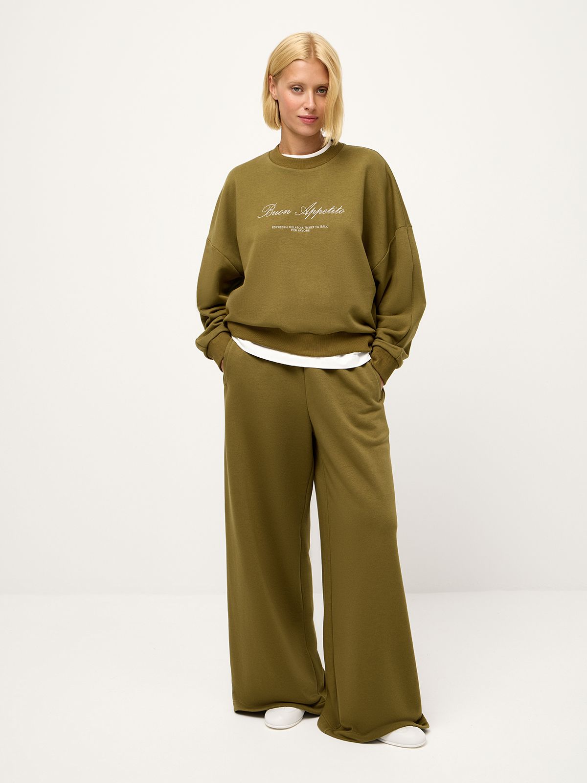 Расслабленные брюки wide leg