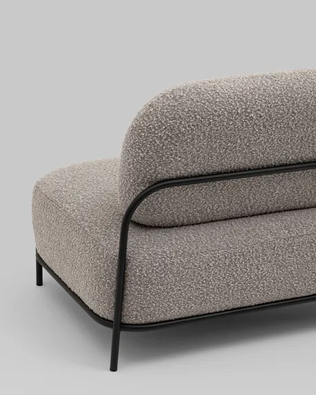 Диван Midnight серо-бежевое букле