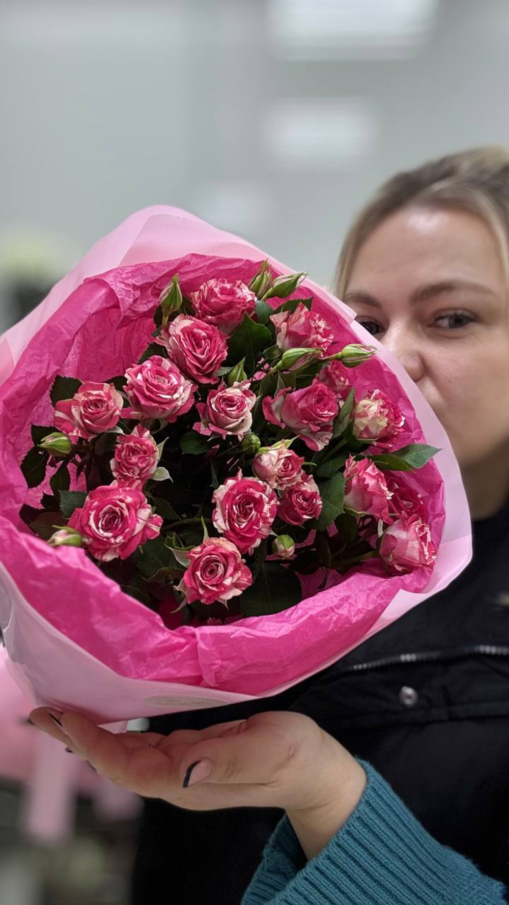 Букет "Романтик" из кустовых роз