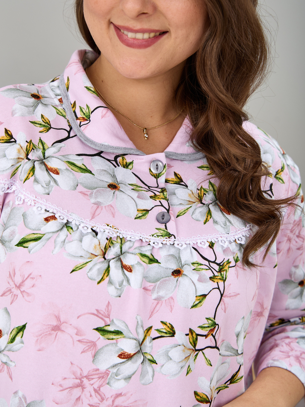 Ночная сорочка С-013/розовый-магнолия