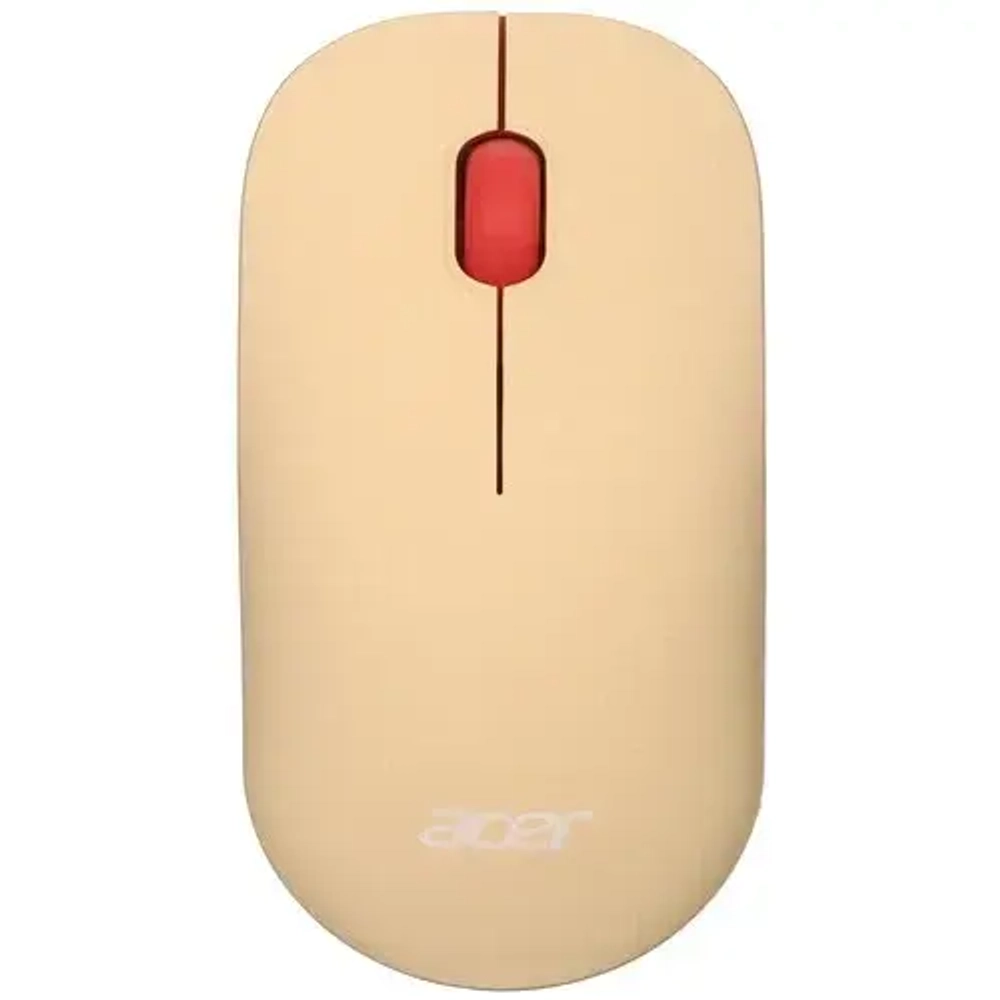 Мышь Acer OMR205 розовый/бежевый оптич. 1200dpi беспров. USB для ноутбука 2but (ZL.MCEEE.02L)