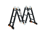 Лестница алюм. многофункц. 4х4ступ. (стрем.-229см) 13.8кг BLACK LINE STARTUL