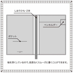 Тетрадь Apica C.D. Notebook Two in One (темно-синяя, формат B6)