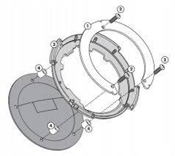 KAPPA Адаптер TANKLOCK для Kawasaki ER-6N/ER-6F