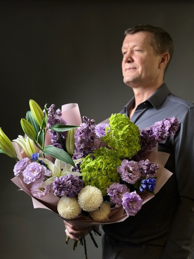 Авторский букет « Вечерняя луна»