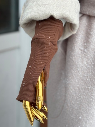 Нарукавники /шоколад / ребана / двусторонние