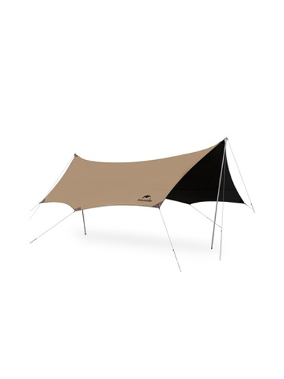 Тент кемпинговый Naturehike 5,5х4,65 м., коричневый, блэкаут