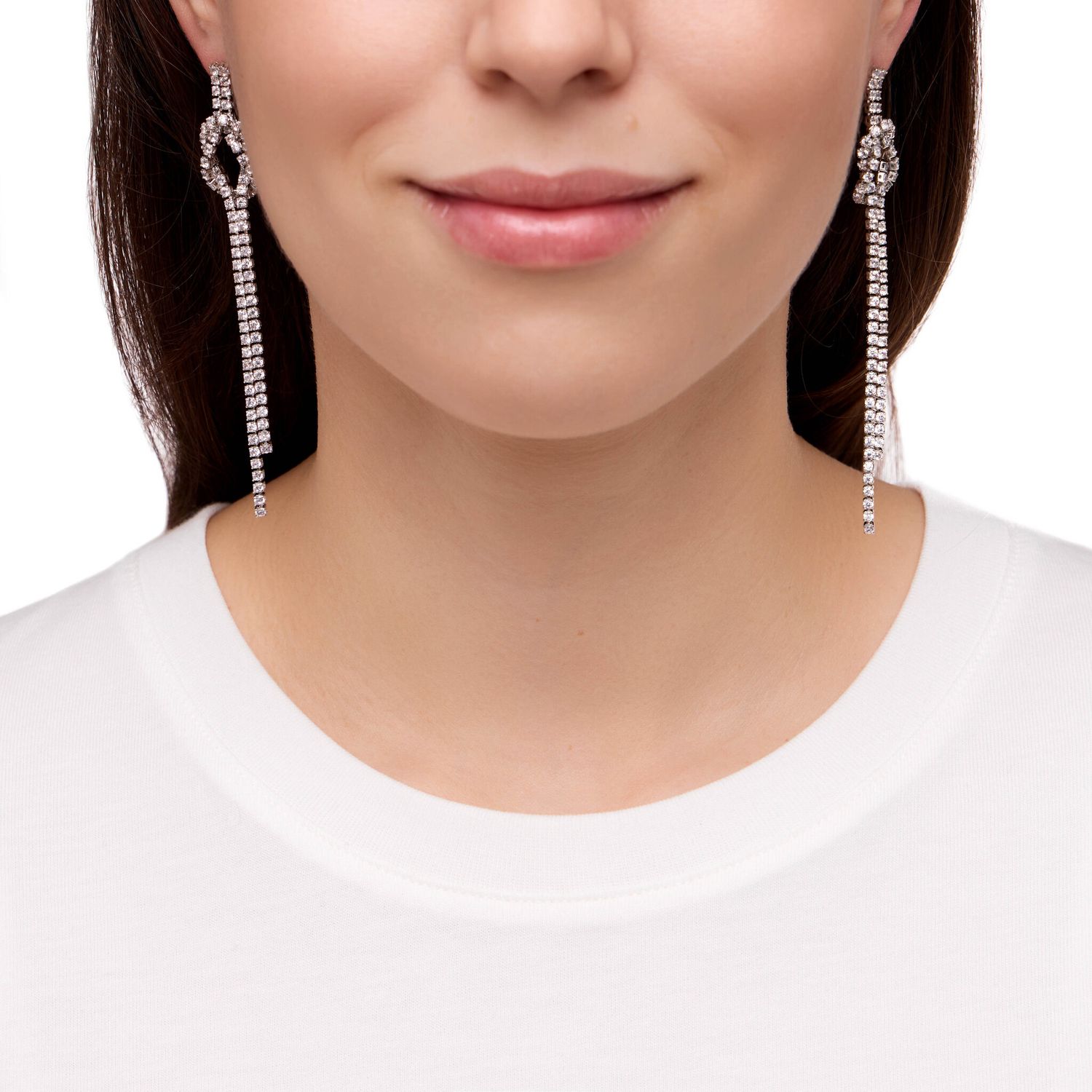 Серьги Sea Node Crystal Shine Earrings