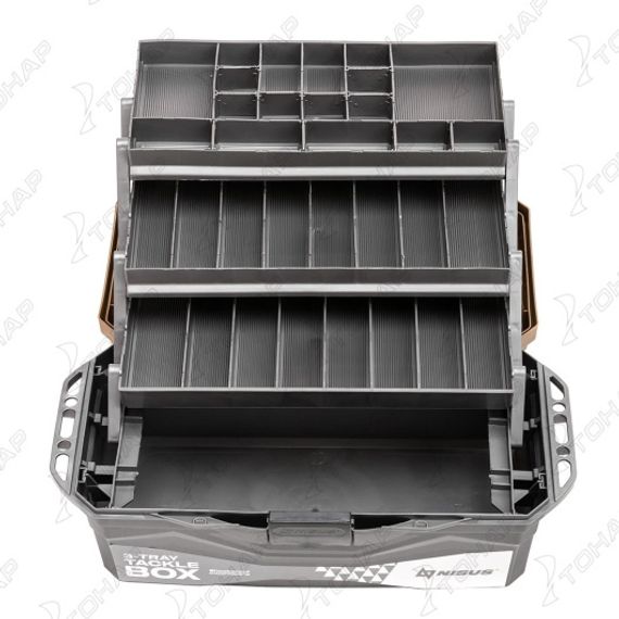 Ящик для снастей NISUS Tackle Box трехполочный золотой (N-TB-3-GO)