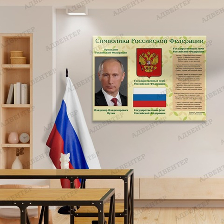 Стенд СИМВОЛИКА РОССИЙСКОЙ ФЕДЕРАЦИИ 1825