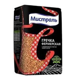 КРУПА МИСТРАЛЬ 900 ГР ГРЕЧКА ФЕРМЕРСКАЯ