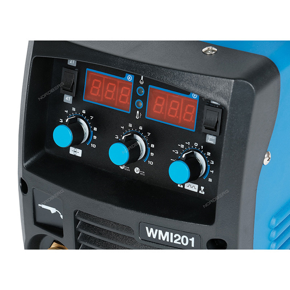 NORDBERG (WMI201) Аппарат сварочный инверторный MIG+MMA, 220В