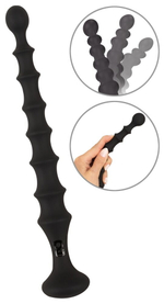 Черная анальная ёлочка Magic Anal Wand - 26,9 см.