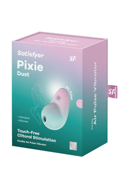 Вакуумный стимулятор клитора Satisfyer Pixie Dust, силикон, зеленый
