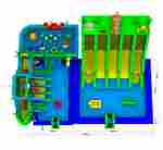Надувной наземный аквапарк «Тропический рай», 20*15*8 м