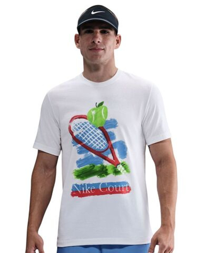 Теннисная футболка Nike Court Tennis - white