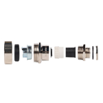 Ввод кабельный для металлорукава латунный ВК-М25(6-12 мм)-МР15 Fortisflex (10 шт.)