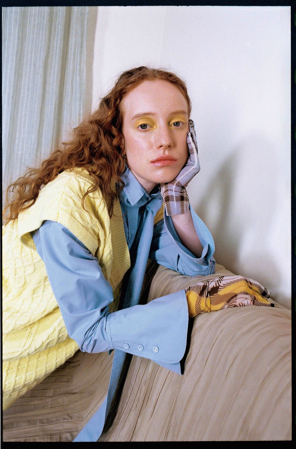 Перчатки Two Dash желтые