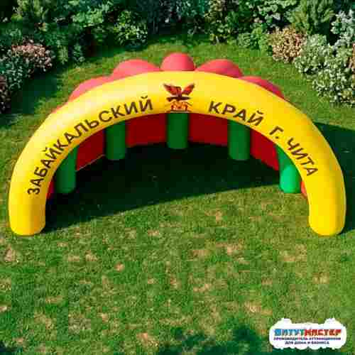 Уличная надувная сцена «Забайкалье», 10×5×5 м
