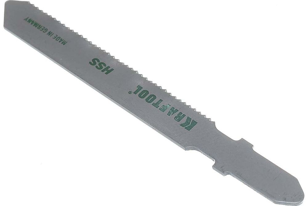 Пилки KRAFTOOL для эл/лобзика, HSS, по металлу, 1.5-2 мм, EU-хвост., шаг 1.2 мм, 50 мм, 5 шт 159551-1.2-S5
