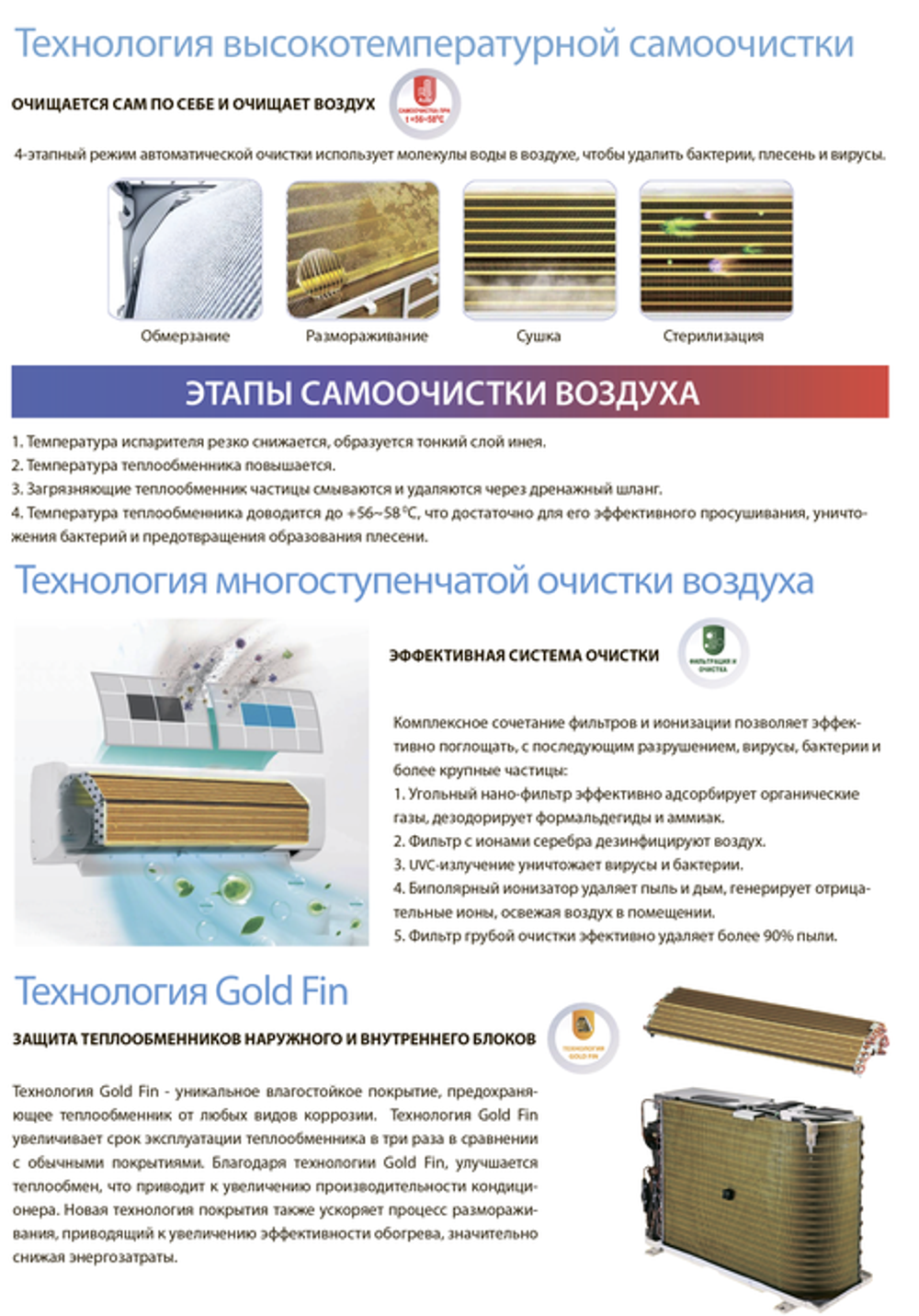 Сплит-система кондиционер инверторный Aeronik Antivirus ASI-12 IU3/ASO-12 IU3 на 35 м²