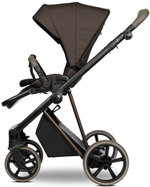 Детская коляска Roan Sol Vintage Luxury 2.0 3 в 1 с автокреслом Tutis Elo Lux EduSky Black VIN 04/TC Turkish Coffe/Bronze/руч.Cappuccino