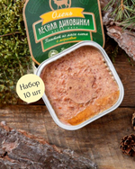 Набор паштетов из мяса оленя с морковью, 10 шт