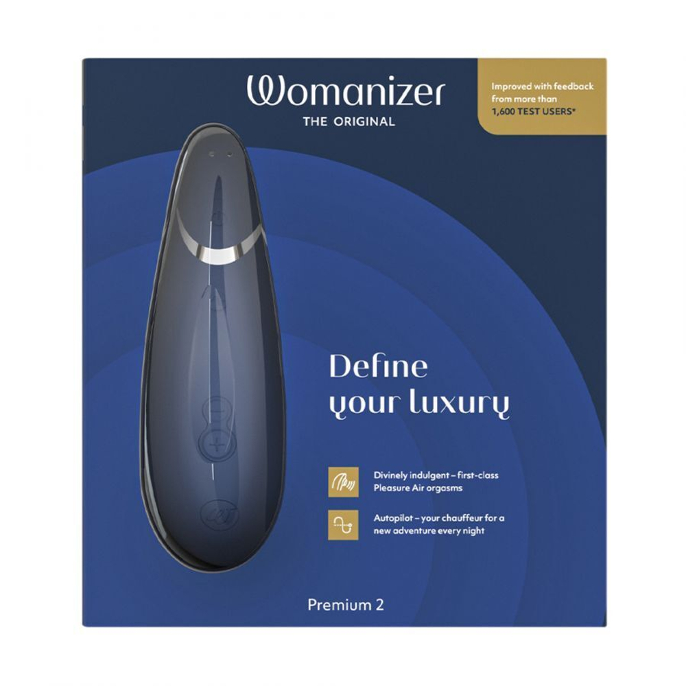 Бесконтактный клиторальный стимулятор Womanizer Premium 2 синий