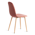 Стул BREEZE (mod. JSC-58) Велюр/металл , 44 х 53 х 86 см, Coral (коралловый) HLR44 / натуральный