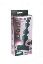 Анальная пробка с вибрацией Spice it up New Edition Excellence Dark green (Цвет: зеленый)