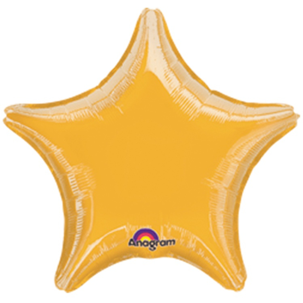 Шар фольгированный Звезда 48 см (Золотой)