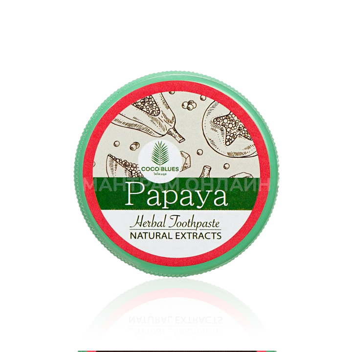 Зубная паста Coco Blues Papaya Toothpaste тайская Папайя 30 г
