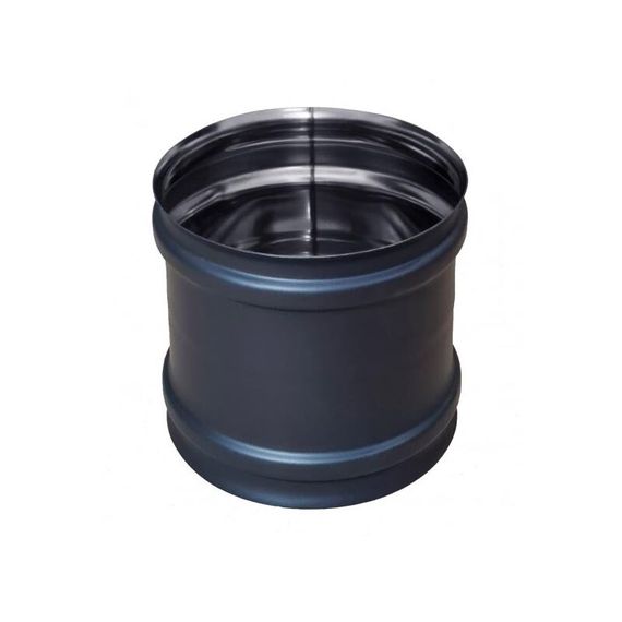 Адаптер котла моно Ferrum DN115 мама-мама 0,8/430 черная эмаль 37211