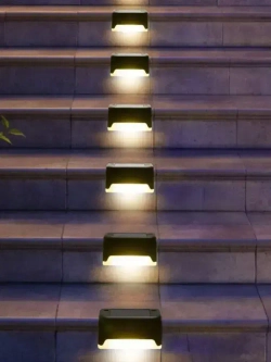 Светильник на солнечной батарее уличный / фонарики садовые на солнечных батареях 16 шт, цвет черный, Conflate