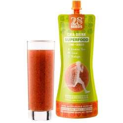 Напиток ЧИА SUPERFOOD «Лайм + Имбирь» 250 мл — напиток с семенами чиа в стакане