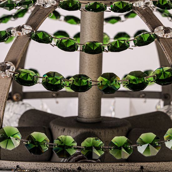 Подвесная люстра Abrasax L.7391-5GR (GREEN)