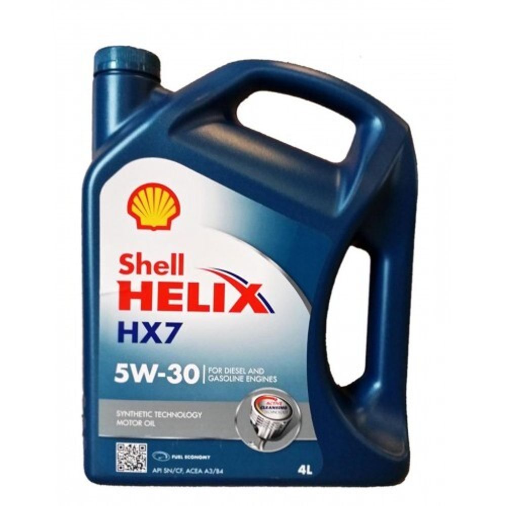 Масло моторное Shell Plus  HX7 5W30 полусинтетика  4л
